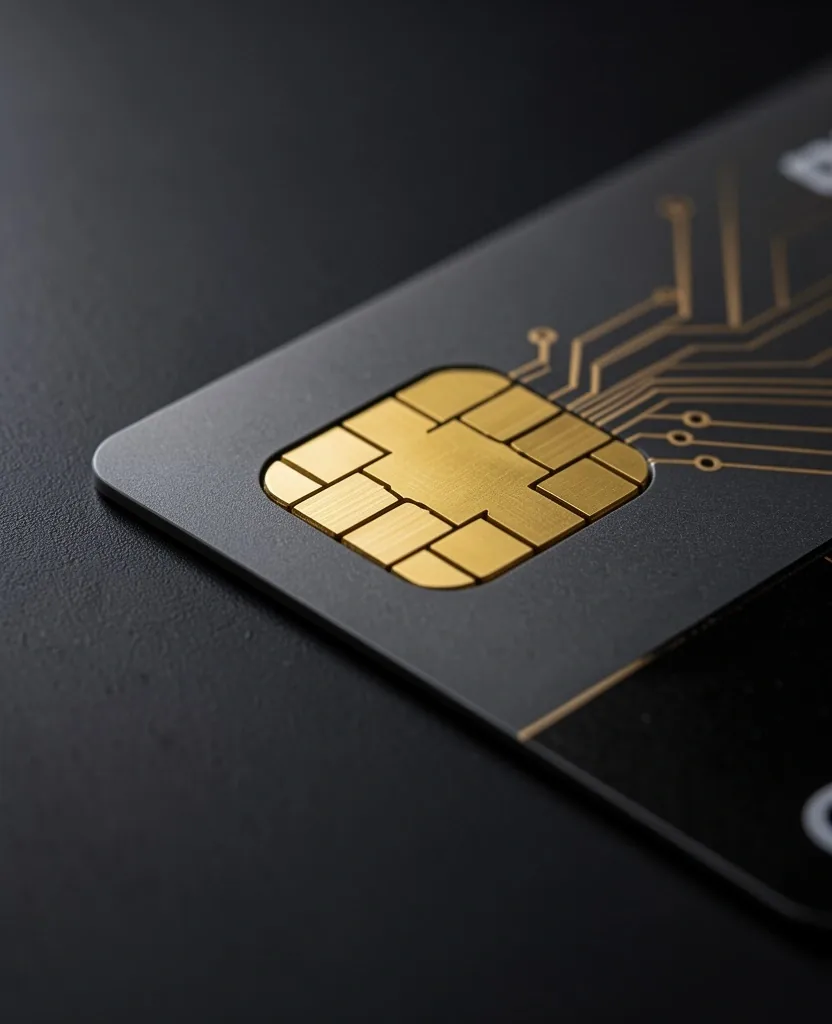 Chip de tarjeta de débito de neobanco